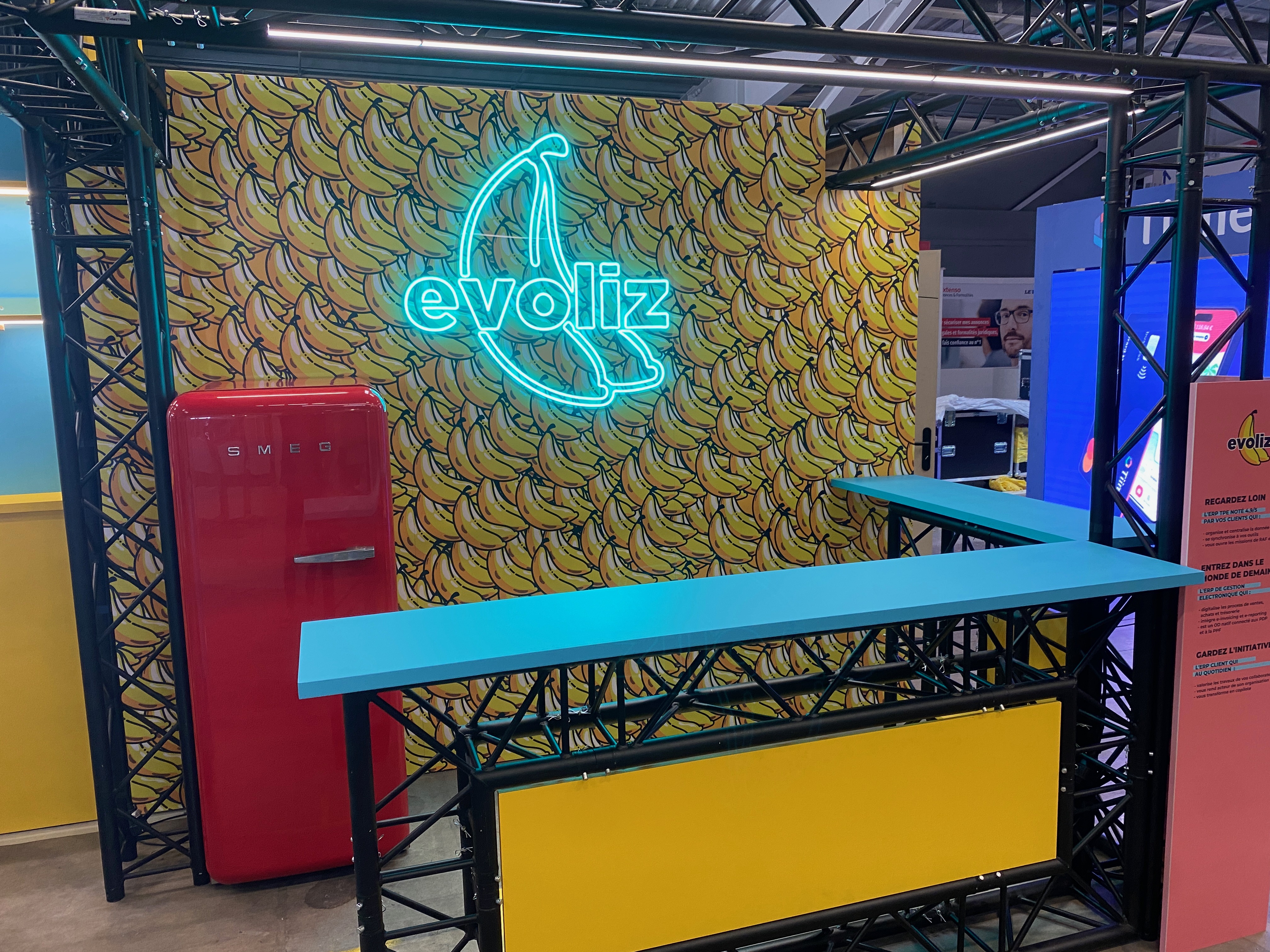 Construction d'un stand pour un salon